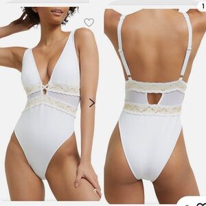 RIVER ISLAND EMBROIDERED SWIMSUIT